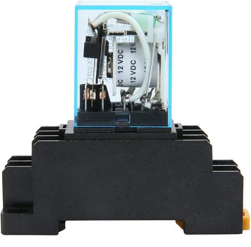 Gump's grocery 12V DC Coil Power Relay LY2NJ DPDT 8 Pin HH62P JQX-13F with Socket Base in Saudi Arabia