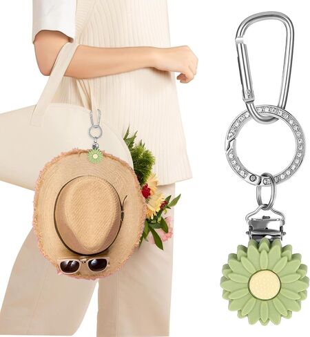 Travel Hat Clips Hat Holder for Travel on Bag Silicone Hat Clip with Keyring and Keychain for Purse Luggage Bags Backpacks Hands-Free Bag Accessory for Traveling in Saudi Arabia
