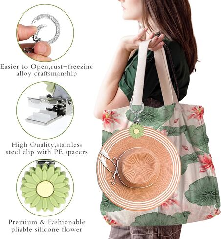 Travel Hat Clips Hat Holder for Travel on Bag Silicone Hat Clip with Keyring and Keychain for Purse Luggage Bags Backpacks Hands-Free Bag Accessory for Traveling in Saudi Arabia