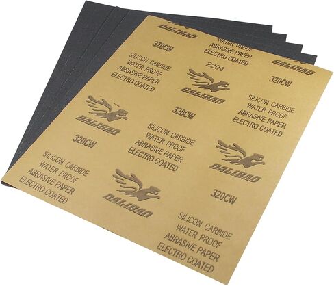 500 Grit Wet Dry Sanding Sheets Silicon Carbide Sandpaper 9x11 Inch 5pcs | Waterproof & Flexible Paper Backing,Resin Bonded Electro Coated, For Wood Furniture Metal Automotive, Polishing in Saudi Arabia