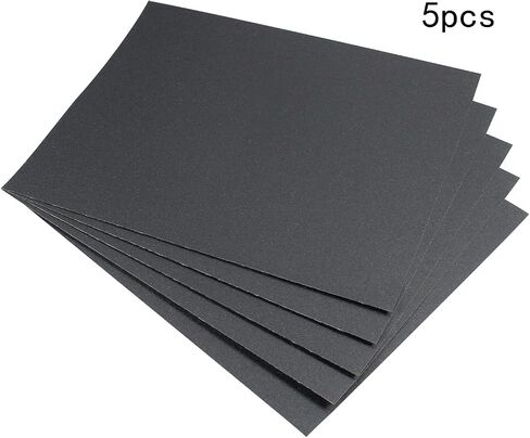 500 Grit Wet Dry Sanding Sheets Silicon Carbide Sandpaper 9x11 Inch 5pcs | Waterproof & Flexible Paper Backing,Resin Bonded Electro Coated, For Wood Furniture Metal Automotive, Polishing in Saudi Arabia