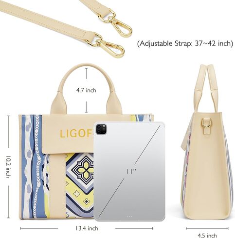 Tote Bags for Women Vegan Leather Shoulder Bag with Adjustable Strap Large Top Handbag and Purse in Saudi Arabia