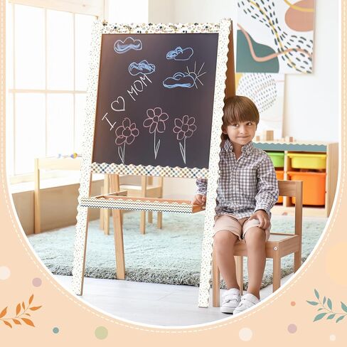 Tenceur 6 Rolls Spring Summer Borders for Bulletin Board Decoration, 160 ft Durable Scalloped Bulletin Board Border Rolls for Classroom Workplace School Office Poster Decor(Boho Dot) in Kuwait