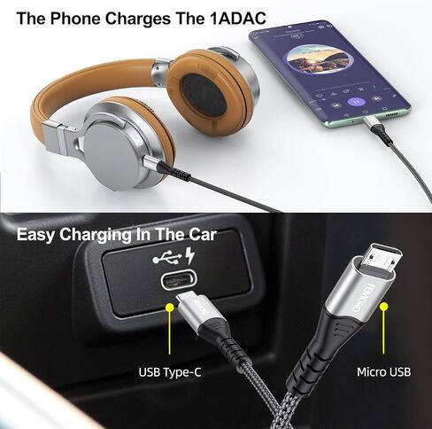 كابل FEMORO USB C إلى Micro USB بطول 3 أقدام و5 حزم، محول كابل USB-C من النوع C إلى Micro USB OTG 480 ميجابت في الثانية لنقل البيانات والشحن متوافق مع MacBook Pro وGalaxy S22 S21 S10 in Kuwait