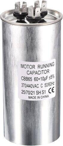 PATIKIL CBB65 Dual Run Start Capacitor,3Pack 45+5uF 370VAC 440VAC, Circular Run Capacitor, for Air Conditioner Cool Heat Pump Condenser Straight, AC Motor Fan Starting in Saudi Arabia