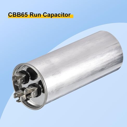 PATIKIL CBB65 Dual Run Start Capacitor,3Pack 45+5uF 370VAC 440VAC, Circular Run Capacitor, for Air Conditioner Cool Heat Pump Condenser Straight, AC Motor Fan Starting in Saudi Arabia
