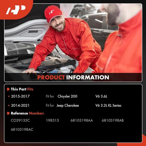 ضاغط مكيف هواء ممتاز مع قابض متوافق مع جيب شيروكي 2014-2021 وكرايسلر 200 2015-2017، 3.2 لتر 3.6 لتر in Kuwait