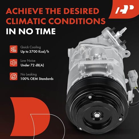 ضاغط مكيف هواء ممتاز مع قابض متوافق مع جيب شيروكي 2014-2021 وكرايسلر 200 2015-2017، 3.2 لتر 3.6 لتر in Kuwait