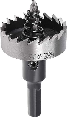 23mm HSS Drill Bit Hole Saw Cutter,HSS Hole Saw Kit, Hole Saw Drill Bit Set Cutter Tool, High Speed Steel Hole Saw Cutting Kit, HSS Drill Bit for Metal Alloy Wood (1 Pcs) in Kuwait