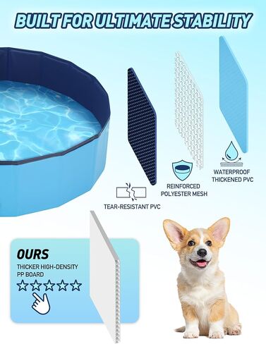 Foldable Kiddie Pool with Canopy: 48 Inches Kids Pool with Shade - Portable Toddler Baby Pool Dog Swimming Pool for Outdoor Beach Backyard in Saudi Arabia