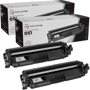 LD Products Compatible Toner Cartridge Replacement for Canon 051 2168C001 (Black, 2-Pack) Compatible with The Following Canon Printer Models Pixma MP170