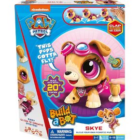 Build a Bot Paw Patrol Skye - Build Your Own Robotic Pet with 20+ Pieces with 1 Sticker Sheet - Ages 3-10