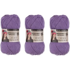 Loops & Threads Impeccable Yarn 4.5 oz Lavender (3-Pack)