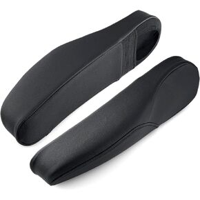 KBH Car Seat Armrest Cover for Honda CRV CR-V 2010 2011, Arm Rest Cover Replacement 1 Pair, Vinyl Leather Interior Accessories, Anti-Scratch, Black