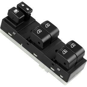 LCWRGS Driver Side Master Power Window Switch Compatible with 2009-2012 Nissan Maxima, 2007-2008 Infiniti G35, 2009-2013 Infiniti G37, 2011-2012 Infiniti G25, 2015 Infiniti Q40, 25401-9N00D