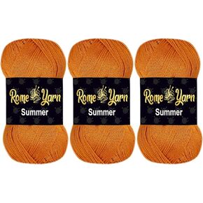 Summer Yarn | #2 Fine, 4 Ply (UK), Sport (USA) | Silk Effect | 100 g | 350 m | 100% Microfiber | Anti-Pilling Acrylic Yarn | Knitting Thread Crochet Art Lace Craft (10 White)