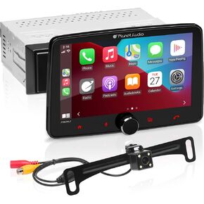 Planet Audio P100CPAC Car Stereo System - Apple CarPlay, Android Auto, 10.1 Inch Single Din, Touchscreen, Bluetooth Audio & Hands-Free Calling, Radio Receiver, No CD Player in Kuwait