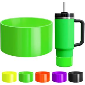 NBOOCUP Neon Protective Silicone Boot for Stanley Cup 20-40oz, Hydro Flask 12-24oz & Simple Modern 20-40oz, Antislip Sleeve Cover Neon for More Tumblers & Water Bottles with 2.8-2.95" Base