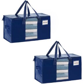 VENO 10 عبوات من الحقائب المتحركة، وأكياس تخزين اللحاف والبطانيات للخزانة، وصناديق النقل، وصناديق ذات أغطية بديلة، ومستلزمات التعبئة في السكن الجامعي، وحقيبة شديدة التحمل قابلة للطي مع نافذة (رمادي، 10 عبوات) in Kuwait