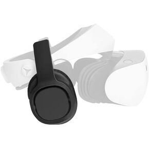 سماعات رأس ستيريو PH2 VR متوافقة مع PS VR 2 - تصميم بمشبك سهل التركيب والإزالة - تبدو أنيقة مع جهاز توجيه الكابل (غطاء للأذنين 75 مم × 90 مم أسود) in Kuwait
