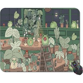 Animation Tokyo City Mouse Pad, Square Mousepad for Office Laptop,Ink Blue Anime Non-Slip Rubber Base Mouse Pads,Computer Mouse Pads for Desk