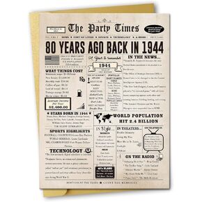Ziwenhu Funny 91st Birthday Gifts for Women Men, Big 91st Birthday Card for Grandparent, Jumbo Back In 1932 Birthday Card for Mom Dad…