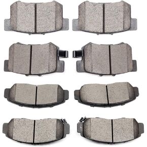 Ceramic Brake Pads Kits,SCITOO 8pcs Brakes Pads Set fit for 2004-2008 for Acura TSX,2003-2007 for Honda for Accord