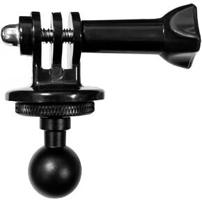 17mm Ball Mount Adapter for Insta360 ACE Pro One X3 X2 X R RS GO 3 2, GoPro Hero, Compatible with 17mm Double Socket Arm Connects