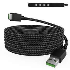 USB C Charging Cable Compatible with Razer BlackWidow V3 Pro/Deathstalker V2 Pro/Wolverine V2 Chroma Wired Gaming Pro Controller and Ducky One 2 SF/One 2 Mini Pro Mechanical Keyboard, 6.6ft