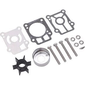 Demeras Water Pump Repair Kit, Rustproof Outboard Pump Impeller Kit 361 87322 0 14Pcs Direct Replacement for NS40C NS25C3 NS30A3 2 Stroke
