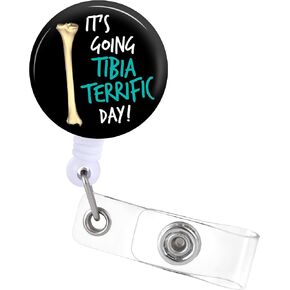 Badge Reels Holder Retractable with ID Clip for Nurse Name Tag Card Ortho PT Orthopedics Physical Therapist Nursing Doctor Chiropractor Teacher Student Medical MD Work Office Alligator Clip ZJK340