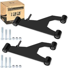 10L0L Golf Cart Delta A-Plate Sub Assembly and Screws Nuts Fits Club Car DS Gas & Electric Carts 1993-Up A-arm Control Arm Front Suspension and Bushing Kit 1016353 1016387 0002402 0008754， Pack of 2