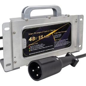 48V 15AMP Club Car Waterproof Battery Charger for 48 Volt Golf Carts
