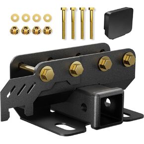 for Bronco Tow Hitch Trailer Kit Compatible for 2021 2022 2023 2024 Ford Bronco 2 Door & 4 Door 2 Inch Hitch Receiver with Cover, Rear Bumper Towing Hook Combo (Exclude Bronco Sport)