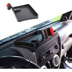 JeCar for Jeep Phone Holder Mount Center Console Tray Storage Box Dashboard Organizer for 2007-2010 Jeep Wrangler JK JKU