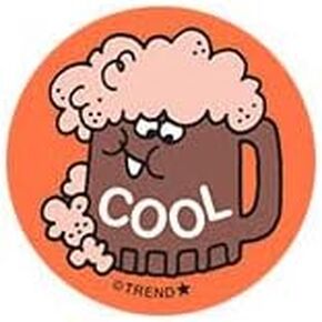 Cool/Root Beer Scent Retro Stinky Stickers by TREND; 24 Seals/Pack - Authentic 1980s Designs!