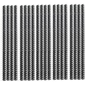 12 pcs Round Male and Female Pin Header 2.54mm 0.1inch Female/Male pins Straight Single Row Assortment Kit 1 * 40P Gold Plated Male tinned Female pin Header for Circuit Board DIY