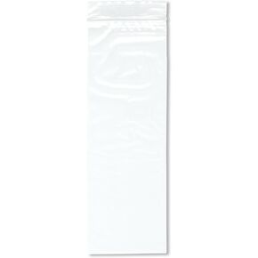 Plymor 3" x 9" (Pack of 100), 2 Mil Zipper Reclosable Plastic Bags