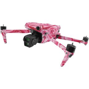 MightySkins Skin Compatible with DJI Air 3 - Super Pink Roses | Protective, Durable, and Unique Vinyl Decal wrap Cover | Easy to Apply, Remove, and Change Style