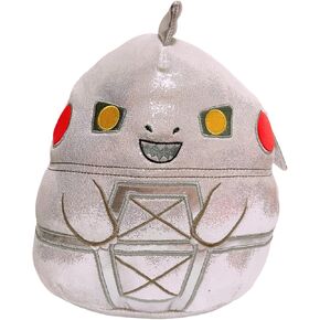 Squishmallows Kellytoy Godzilla Plush Toy (8/'' Mechagozilla), Grey, 8 Inch (SQK2817)