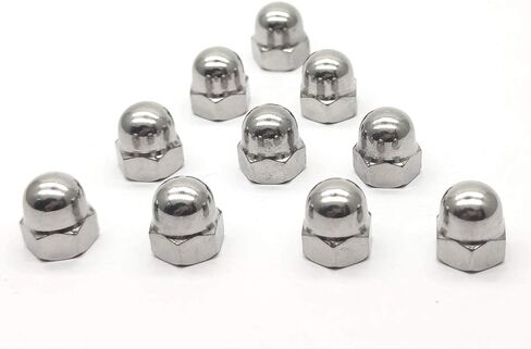 M6X1.0mm 304 Stainless Steel Left Hand Thread Hex Acorn CAP Nuts Decorative Nut Caps Reverse Nuts 10pcs in Saudi Arabia