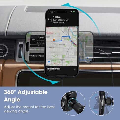pitaka for Qi2 MagSafe Car Mount Charger with NFC Feature, 360° Rotation in Saudi Arabia
