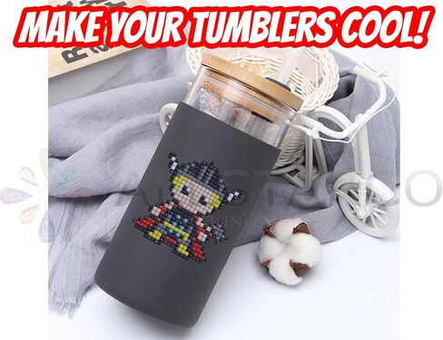 Kids Crafts Gem Art Hero Sticker Kit - Diamond Painting by Numbers with Rhinestones Fun & Easy - includes 9 Super Hero Stickers - Educational Craft Activity for Children Ages 5+ - Over 9 Hours of Fun in Kuwait