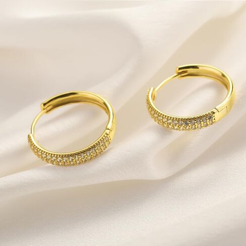ToHeart Gold Huggies Earrings for Women Small Gold Hoop Earrings in Saudi Arabia