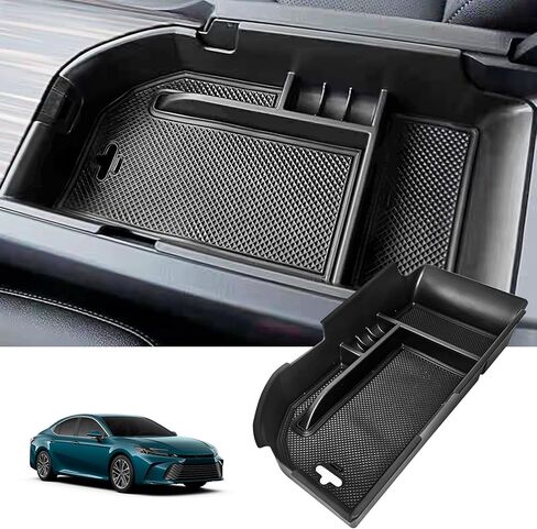 صينية تنظيم وحدة التحكم المركزية متوافقة مع تويو تا كامري 2018-2024، ملحقات داخلية لصندوق تخزين مسند الذراع، عبوة من قطعة واحدة in Kuwait