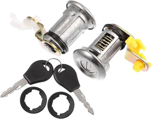 X AUTOHAUX 1 زوج مجموعة قفل الباب الأيمن الأيسر مع مفتاح 80600-01G25 80601-01G25 لنيسان بيك اب 1984-1998 سائق الركاب الجانب قفل الباب اسطوانة in Saudi Arabia