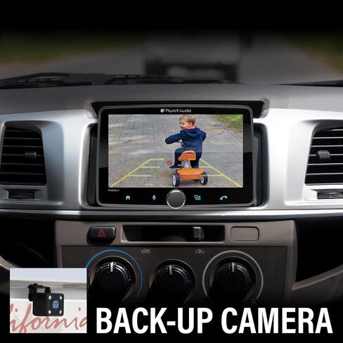 Planet Audio P100CPAC Car Stereo System - Apple CarPlay, Android Auto, 10.1 Inch Single Din, Touchscreen, Bluetooth Audio & Hands-Free Calling, Radio Receiver, No CD Player in Kuwait