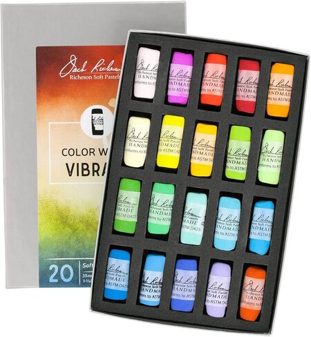 Jack Richeson 422950 Hand Rolled Soft Color Wheel Pastels (20 Piece) in Saudi Arabia