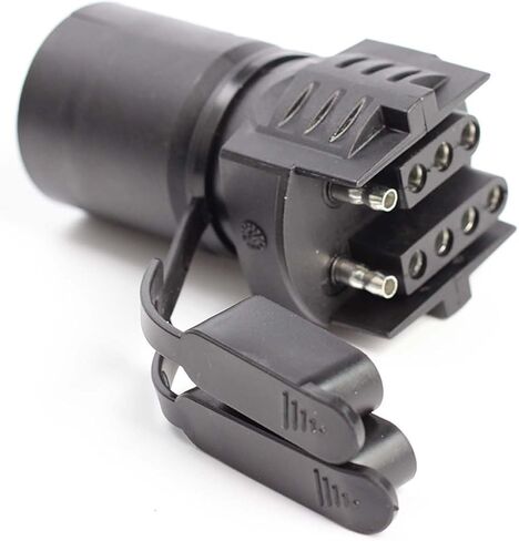 7 دبوس مستدير إلى 4 دبوس 5 دبوس شفرة مسطحة مقطورة ضوء محول 2 في 1 مقطورة التوصيل 7 طريقة شفرة إلى 4 طريقة 5 طريقة موصل مقطورة مسطحة التوصيل لمقطورة سحب عقبة سيارة RV قارب شاحنة، 2 سنة الضمان in Kuwait