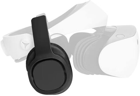 سماعات رأس ستيريو PH2 VR متوافقة مع PS VR 2 - تصميم بمشبك سهل التركيب والإزالة - تبدو أنيقة مع جهاز توجيه الكابل (غطاء للأذنين 75 مم × 90 مم أسود) in Kuwait